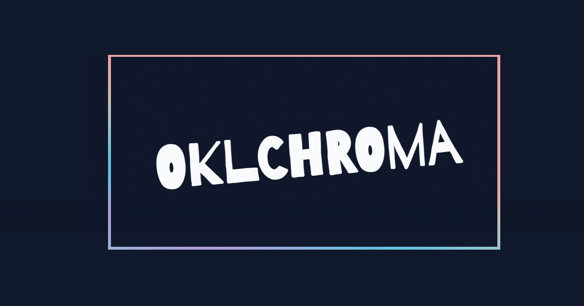 Poster for Oklchroma - OKLCH Color Pattern Generator